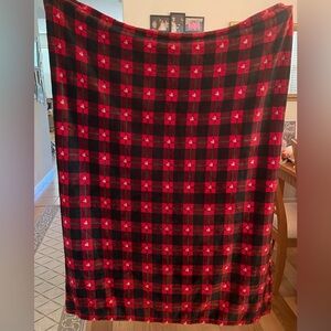 Mickey Mouse Face Red Plaid “The Big One” Blanket